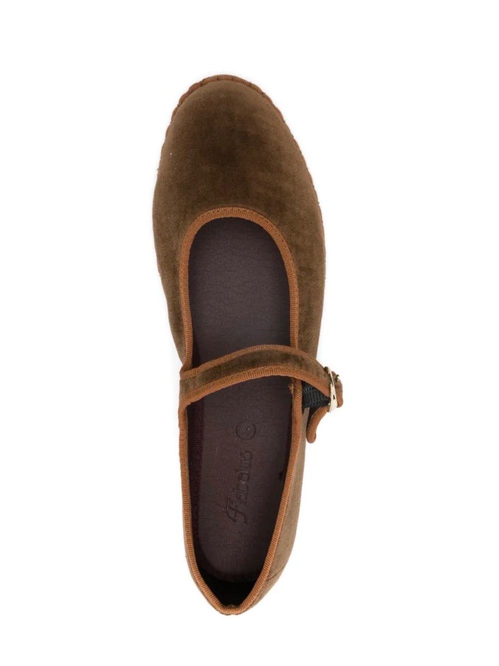 New in Box Flabelus Yoki Maryjane US 6.5 EU 37 Brown Velvet